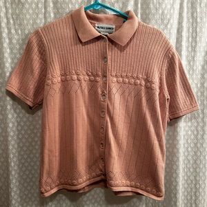 2/$12 Alfred dunner short sleeve cardigan